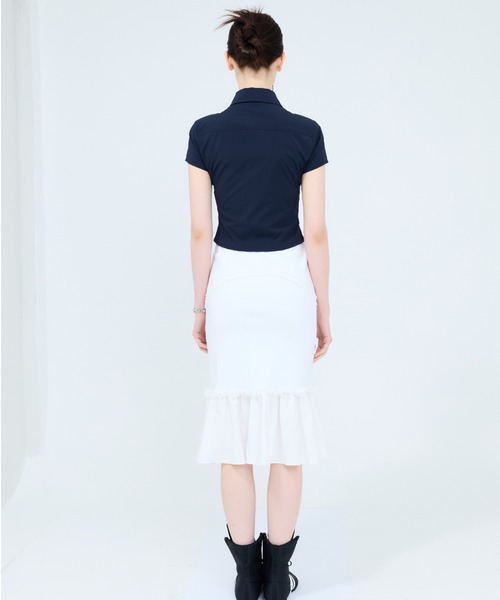 LUVISTRUE(ラヴイズトゥルー)の「RT SHIRRING SHIRT(シャツ/ブラウス・レディース・ベージュ/ネイビー/ブラウン・FREE)」の16枚目の写真