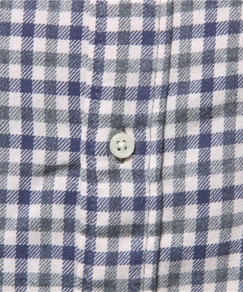 SEVENDAYS=SUNDAY（セブンデイズサンデイ）の「ビンテージネル　長袖レギュラーシャツ（シャツ/ブラウス・メンズ・レッド/グリーン/ネイビー/イエロー/グレー/ブルー・MEDIUM/SMALL/LARGE）」の8枚目の写真