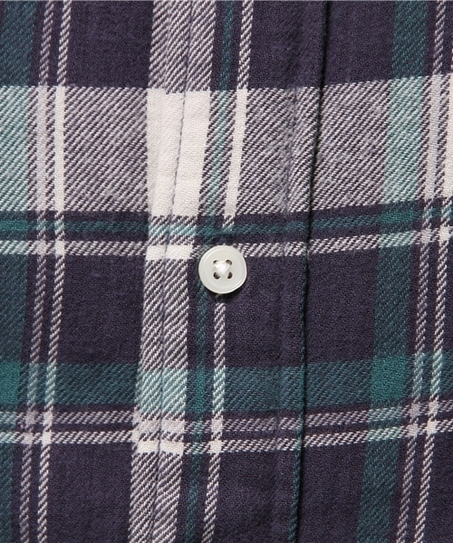 SEVENDAYS=SUNDAY（セブンデイズサンデイ）の「ビンテージネル　長袖レギュラーシャツ（シャツ/ブラウス・メンズ・レッド/グリーン/ネイビー/イエロー/グレー/ブルー・MEDIUM/SMALL/LARGE）」の9枚目の写真