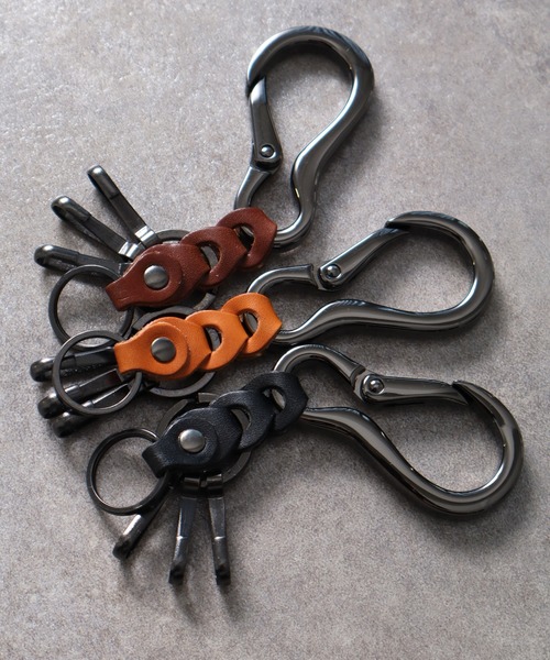 welise/ウェライズ】-MADE IN JAPAN- ブレイドレザー メタルカラビナ