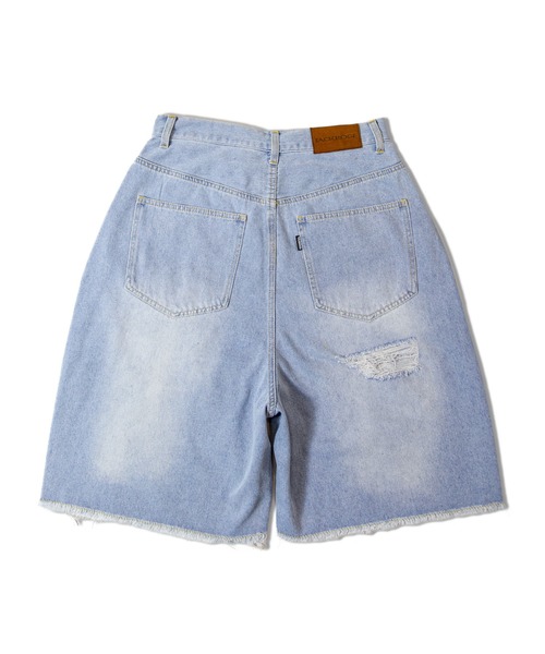 JACKROSE（ジャックローズ）の「JE-DENIM DAMAGE SHORTS（デニムパンツ・メンズ・ブラック/サックスブルー/ブラック系2・M/L）」の10枚目の写真