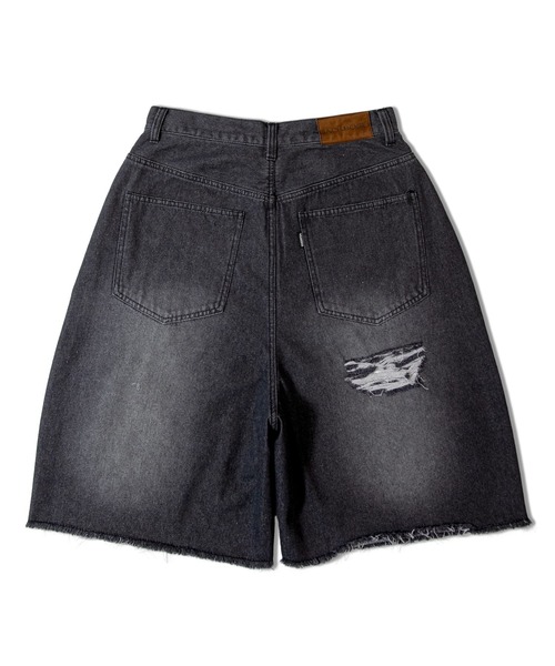 JACKROSE（ジャックローズ）の「JE-DENIM DAMAGE SHORTS（デニムパンツ・メンズ・ブラック/サックスブルー/ブラック系2・M/L）」の12枚目の写真