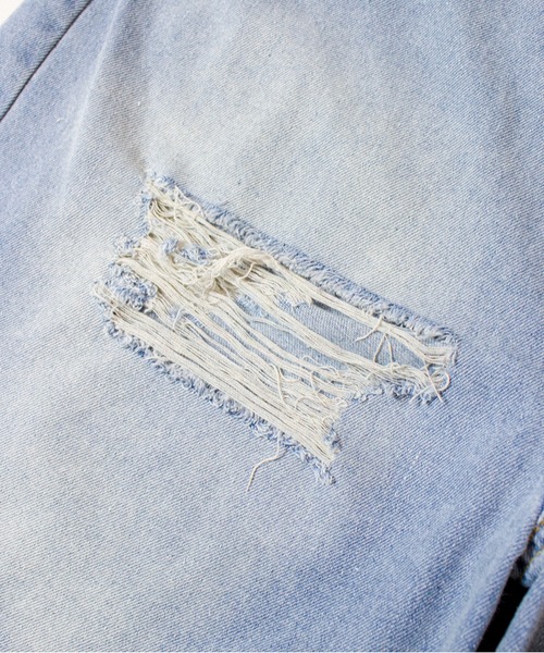 JACKROSE（ジャックローズ）の「JE-DENIM DAMAGE SHORTS（デニムパンツ・メンズ・ブラック/サックスブルー/ブラック系2・M/L）」の7枚目の写真