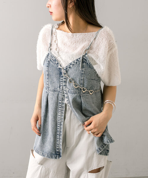 [mline]デニムビスチェ