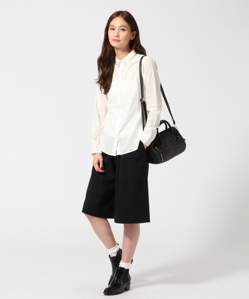 GLOBAL WORK(グローバルワーク)の「コットンレーヨンビジューエリシャツ長袖/567161(シャツ/ブラウス・レディース・ホワイト/その他/ライトブルー/ブルー/ホワイト系その他/ブルー系その他・LARGE/SMALL/MEDIUM)」の7枚目の写真