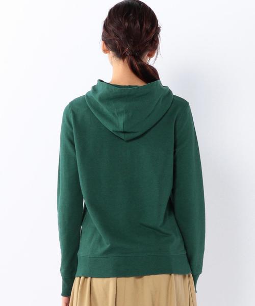 coen(コーエン)の「ミニ裏毛ロゴプリントプルオーバーパーカー(パーカー・レディース・グレー/ダークグリーン/ネイビー/ホワイト・MEDIUM/LARGE)」の14枚目の写真