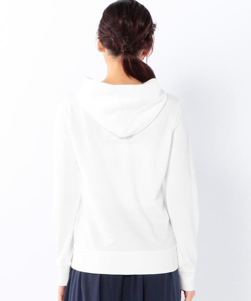 coen(コーエン)の「ミニ裏毛ロゴプリントプルオーバーパーカー(パーカー・レディース・グレー/ダークグリーン/ネイビー/ホワイト・MEDIUM/LARGE)」の7枚目の写真