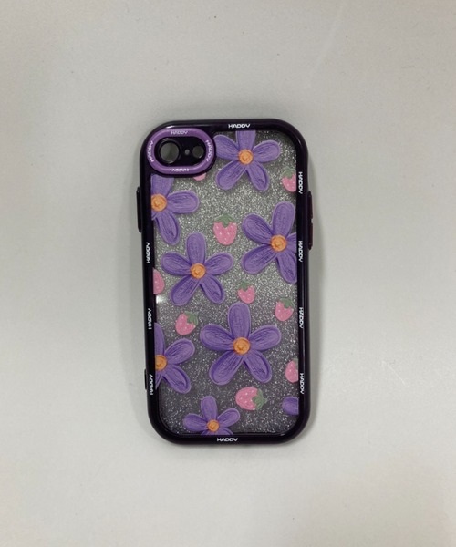 BALENCIAGA 花柄 ケース 紫 NOLITA LABORATORY スマホケース 「 NOLITA / ノリータ 」立体感 油絵