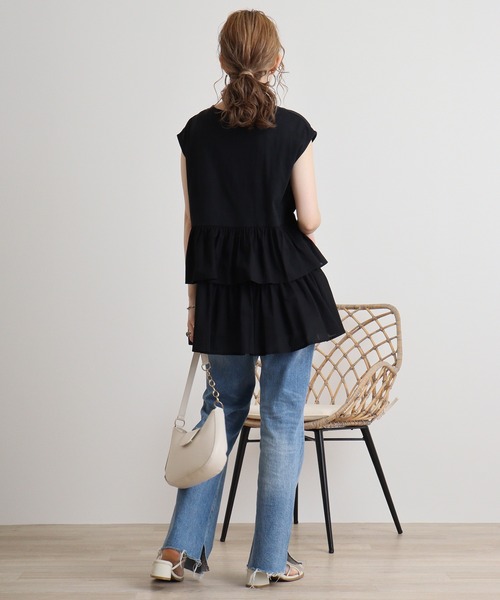 tシャツ Eglantine ティアードカットソー レディース セール】Eglantine ティアードカットソー（Tシャツ/カットソー