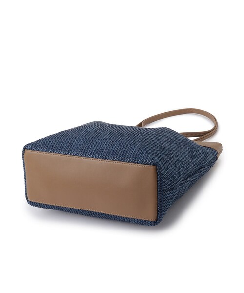 SHOO・LA・RUE（シューラルー）の「◆細ハンドル雑材風トートバッグ（トートバッグ・レディース・ホワイト系7/ブラウン系5/ブラック系4・00）」の8枚目の写真