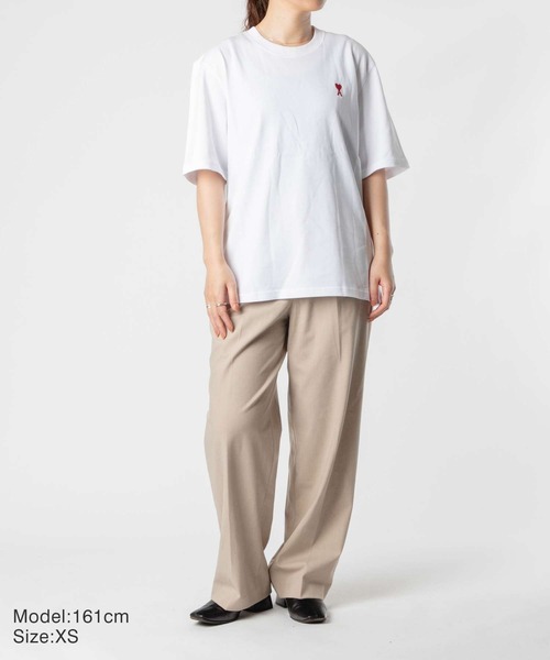AMI Alexandre Mattiussi（アミアレクサンドルマテュッシ）の「AMI PARIS AMI DE COEUR T SHIRTS アミ パリス アミハート Tシャツ（Tシャツ/カットソー・メンズ・ホワイト/ブラック/グレー・MEDIUM/FREE/X-LARGE/X-SMALL/SMALL）」の5枚目の写真
