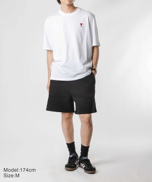 AMI Alexandre Mattiussi（アミアレクサンドルマテュッシ）の「AMI PARIS AMI DE COEUR T SHIRTS アミ パリス アミハート Tシャツ（Tシャツ/カットソー・メンズ・ホワイト/ブラック/グレー・MEDIUM/FREE/X-LARGE/X-SMALL/SMALL）」の7枚目の写真