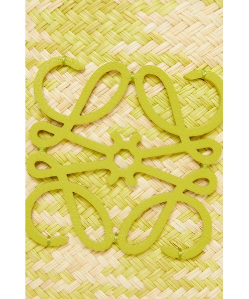 LOEWE（ロエベ）の「アナグラム チェック スクエアポケット（イラカヤシ&クラシックカーフ）（ショルダーバッグ・レディース・ライム・ONE SIZE）」の6枚目の写真