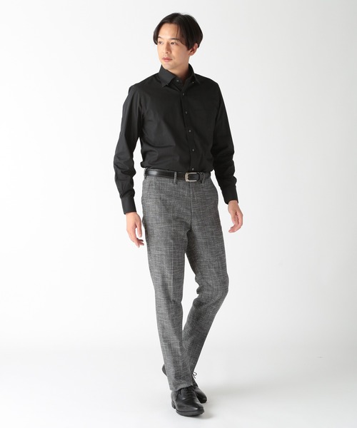 CROWDED CLOSET(クラウデッドクローゼット)の「<イージーケア>スナップダウンビジネスシャツ(ビジネスシャツ・メンズ・ホワイト/ブラック・02/03/04/01)」の14枚目の写真