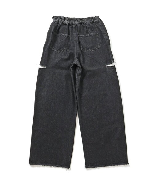 algy（アルジー）の「シシュウ入りグランジワイドタックパンツ（その他パンツ・キッズ・サックスブルー/ブラック・MEDIUM/XX-SMALL/X-SMALL/SMALL）」の20枚目の写真