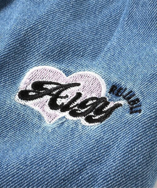 algy（アルジー）の「シシュウ入りグランジワイドタックパンツ（その他パンツ・キッズ・サックスブルー/ブラック・MEDIUM/XX-SMALL/X-SMALL/SMALL）」の5枚目の写真