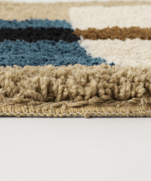 journal standard Furniture (ジャーナルスタンダードファニチャー)の「GEOMETRIC MAT 50×70 ジオメトリックマット(ラグ/マット・レディース・ブルー系その他・FREE)」の6枚目の写真