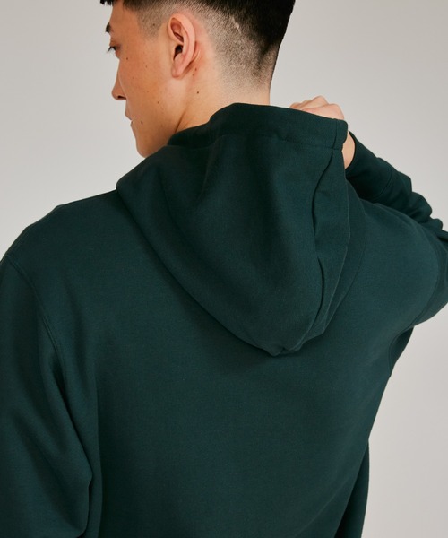 Champion（チャンピオン）の「【Champion/チャンピオン】メンズ ベーシック フーデッドスウェットシャツ（パーカー・メンズ・ネイビー/オートミール/オフホワイト/ブラック系その他/ダークグリーン・LARGE/MEDIUM/SMALL/X-LARGE）」の9枚目の写真