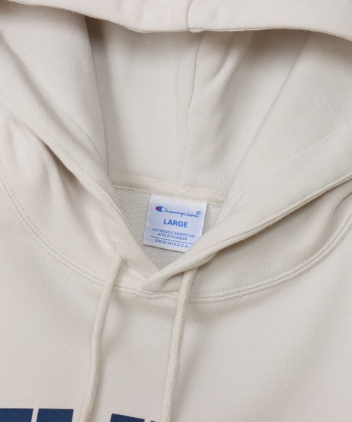 Champion（チャンピオン）の「【Champion/チャンピオン】メンズ ベーシック フーデッドスウェットシャツ（パーカー・メンズ・ネイビー/オートミール/オフホワイト/ブラック系その他/ダークグリーン・LARGE/MEDIUM/SMALL/X-LARGE）」の14枚目の写真