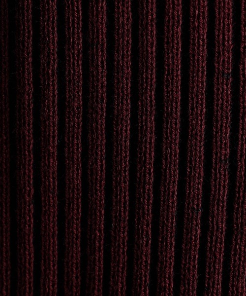 HIDEAWAYS NICOLE（ハイダウェイニコル）の「プレーティングリブZIPブルゾン（カーディガン/ボレロ・メンズ・オフホワイト/ブラック/ホワイト×ブラック/ボルドー・X-LARGE/LARGE/MEDIUM）」の17枚目の写真