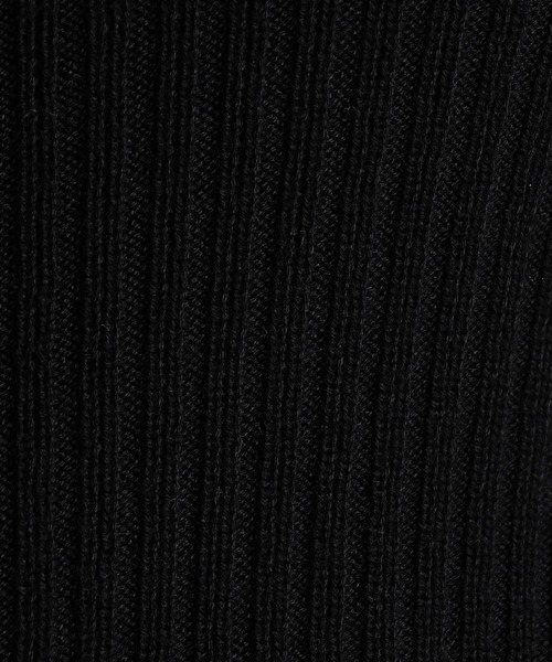 HIDEAWAYS NICOLE（ハイダウェイニコル）の「プレーティングリブZIPブルゾン（カーディガン/ボレロ・メンズ・オフホワイト/ブラック/ホワイト×ブラック/ボルドー・X-LARGE/LARGE/MEDIUM）」の19枚目の写真