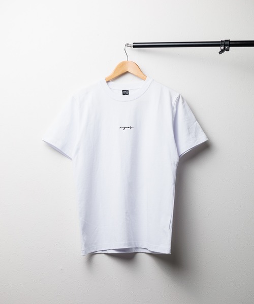 B.I.D.(ビーアイディー)の「《ミドルウェイト》刺繍ショートスリーブ コットンTシャツ(Tシャツ/カットソー・レディース・ブラック/ホワイト/ブルー系・MEDIUM/LARGE)」の1枚目の写真