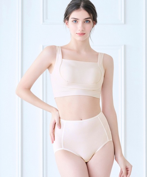 BRADELIS NEWYORK（ブラデリスニューヨーク）の「フレンドリーサポートブラ ブラデリス 補正下着 補整（ブラジャー・レディース・グレイッシュベージュ/ホワイト系その他/ブラック・LL/3L/S/M/L）」の4枚目の写真