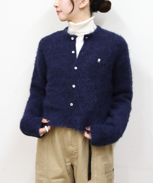 GYMPHLEX/ジムフレックス シャギーニットカーディガン SHAGGY KNIT