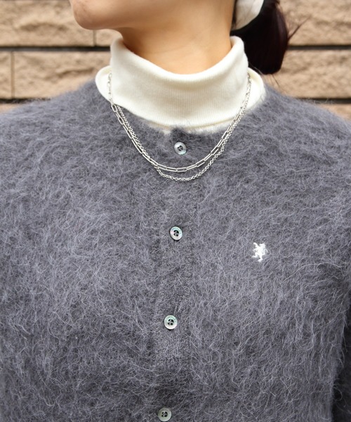 GYMPHLEX/ジムフレックス シャギーニットカーディガン SHAGGY KNIT