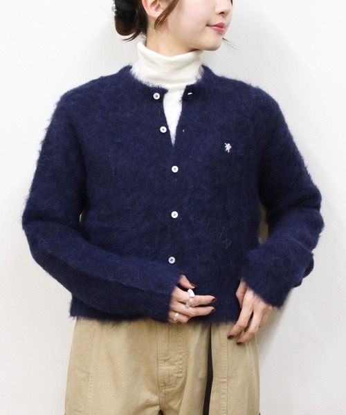 GYMPHLEX/ジムフレックス シャギーニットカーディガン SHAGGY KNIT