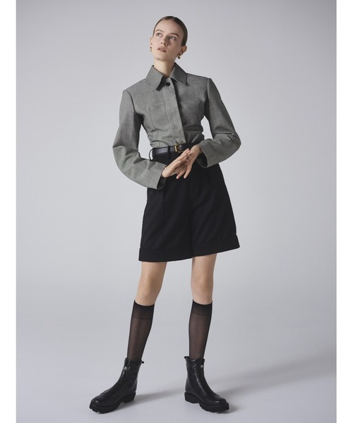 HIMIKO（ヒミコ）の「【Made in Japan】【撥水】フロントジップブーツ/641409（ブーツ・レディース・ブラウン/アイボリー/ブラック・24.5cm/24.0cm/23.5cm/23.0cm/22.5cm/25.5cm/25.0cm/22.0cm/26.0cm/26.5cm/21.5cm）」の12枚目の写真