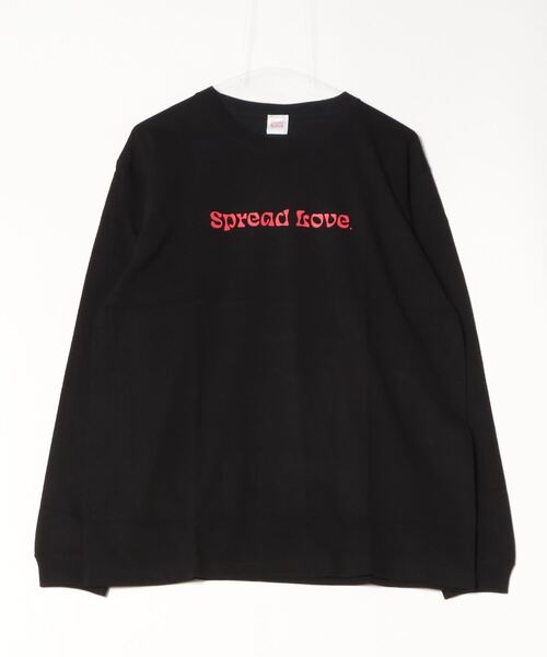 INNOCENT(イノセント)の「『Spread Love』オリジナルプリント L/S T(Tシャツ/カットソー・レディース・ブラック/ホワイト・MEDIUM/LARGE)」の2枚目の写真