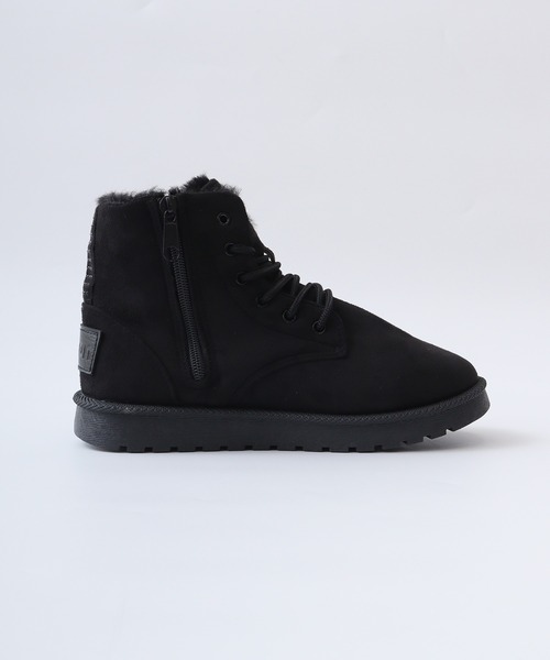 kitson(キットソン)の「KITSON キラキラ ホットフィクス フェイクムートンファー 防寒 レースアップ ブーツ(ブーツ・レディース・ブラック系その他/ベージュ/ピンク・S/M/L/LL)」の10枚目の写真