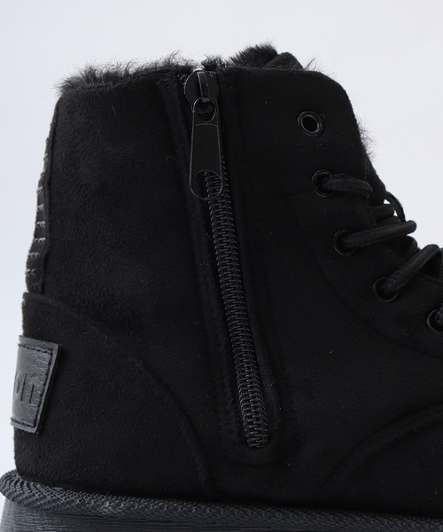 kitson(キットソン)の「KITSON キラキラ ホットフィクス フェイクムートンファー 防寒 レースアップ ブーツ(ブーツ・レディース・ブラック系その他/ベージュ/ピンク・S/M/L/LL)」の11枚目の写真