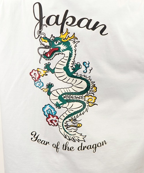 Burner（バーナー）の「【GROOVY STORE】ヘビーウエイト刺繍スカジャン風ロングスリーブTシャツ（Tシャツ/カットソー・メンズ・ホワイト/ライトブラック/スミクロ/モカ/ブラック/ブラック系その他2/ホワイト系その他2/ダークグリーン・M/L/LL）」の10枚目の写真