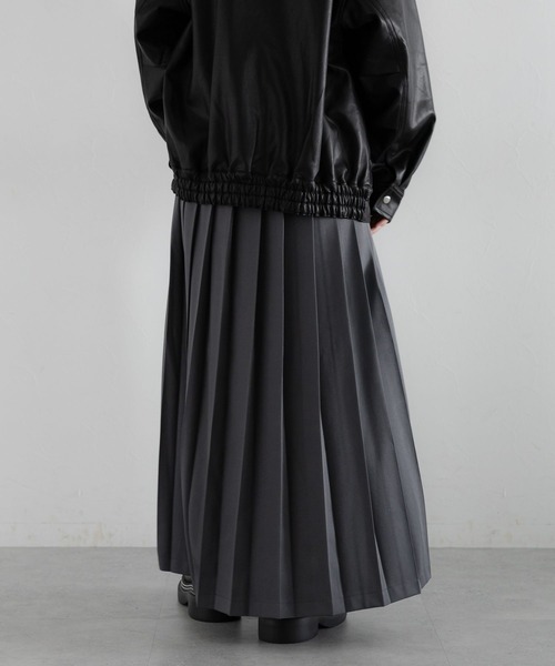 RAGEBLUE（レイジブルー）の「＜選べる着丈＞Wベルト/キルトチェックプリーツスカート（スカート・レディース・グリーン/レッド/グレー・MEDIUM/LARGE）」の18枚目の写真