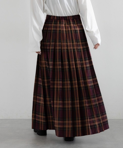 RAGEBLUE（レイジブルー）の「＜選べる着丈＞Wベルト/キルトチェックプリーツスカート（スカート・レディース・グリーン/レッド/グレー・MEDIUM/LARGE）」の8枚目の写真