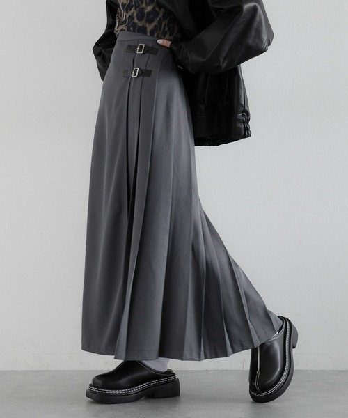 RAGEBLUE（レイジブルー）の「＜選べる着丈＞Wベルト/キルトチェックプリーツスカート（スカート・レディース・グリーン/レッド/グレー・MEDIUM/LARGE）」の20枚目の写真