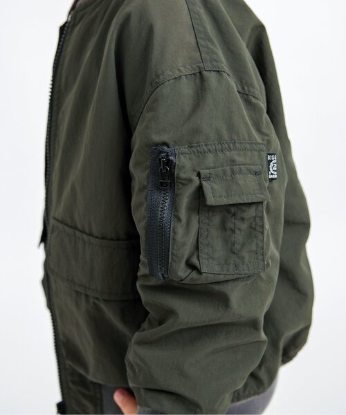BREEZE（ブリーズ）の「【WEB限定】MA-1ジャケット（MA-1・キッズ・チャコール/ネイビー/カーキ・80/90/100/110/120/130/140/150）」の14枚目の写真