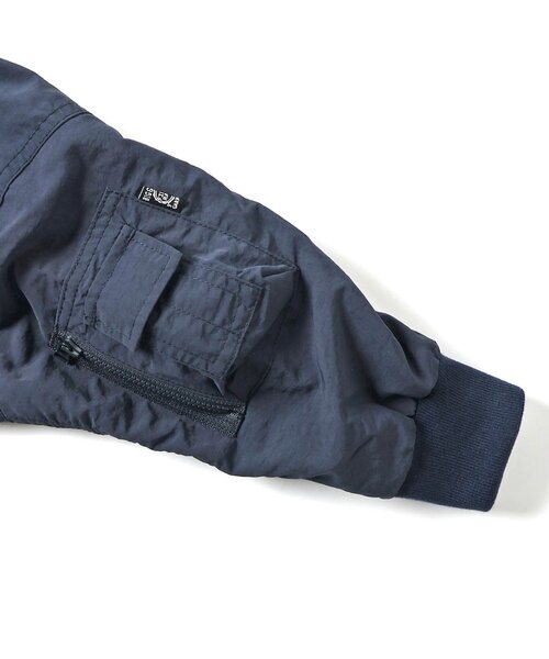 BREEZE（ブリーズ）の「【WEB限定】MA-1ジャケット（MA-1・キッズ・チャコール/ネイビー/カーキ・80/90/100/110/120/130/140/150）」の17枚目の写真