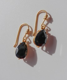 【KUWARTO】ブラックスピネルピアス