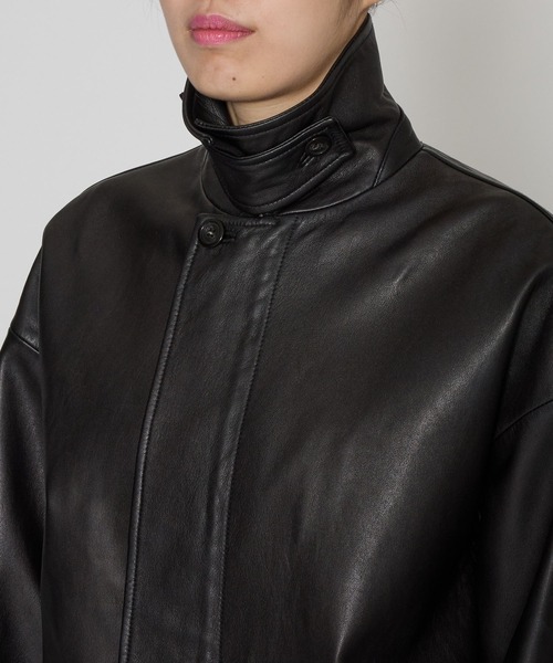 BABYLONE（バビロン）の「レザーカバーオールジャケット（カバーオール