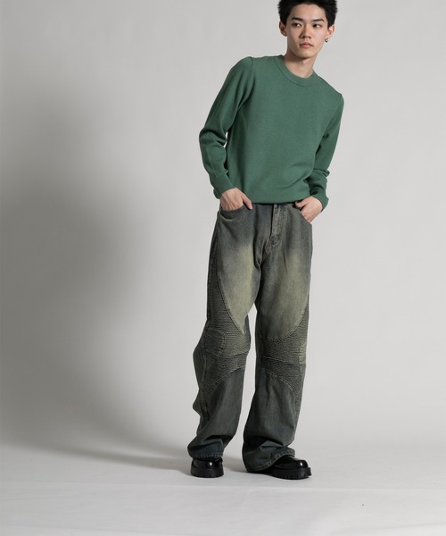 aimoha(アイモハ)の「【aimoha neo】 Stylish Worn-Look Denim(デニムパンツ・メンズ・ブルー・MEDIUM/LARGE/X-LARGE/XX-LARGE)」の16枚目の写真