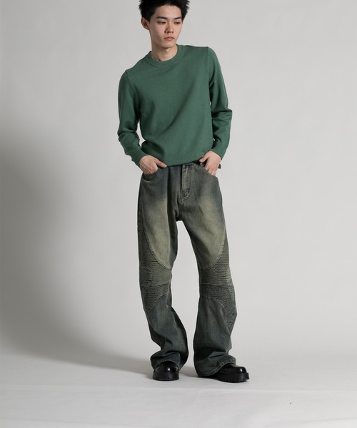 aimoha(アイモハ)の「【aimoha neo】 Stylish Worn-Look Denim(デニムパンツ・メンズ・ブルー・MEDIUM/LARGE/X-LARGE/XX-LARGE)」の17枚目の写真
