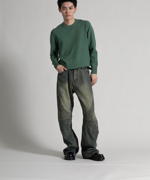 aimoha(アイモハ)の「【aimoha neo】 Stylish Worn-Look Denim(デニムパンツ・メンズ・ブルー・MEDIUM/LARGE/X-LARGE/XX-LARGE)」の18枚目の写真
