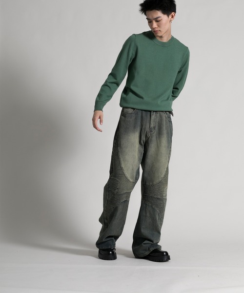 aimoha(アイモハ)の「【aimoha neo】 Stylish Worn-Look Denim(デニムパンツ・メンズ・ブルー・MEDIUM/LARGE/X-LARGE/XX-LARGE)」の19枚目の写真