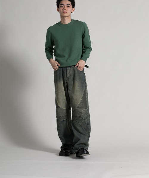 aimoha(アイモハ)の「【aimoha neo】 Stylish Worn-Look Denim(デニムパンツ・メンズ・ブルー・MEDIUM/LARGE/X-LARGE/XX-LARGE)」の22枚目の写真