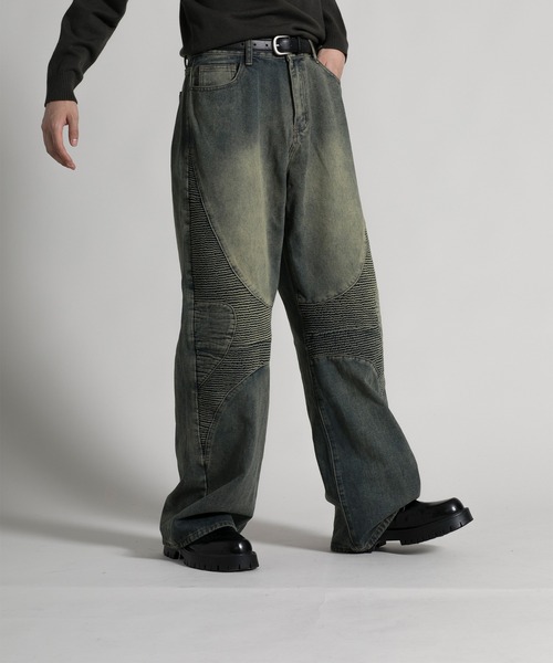 aimoha(アイモハ)の「【aimoha neo】 Stylish Worn-Look Denim(デニムパンツ・メンズ・ブルー・MEDIUM/LARGE/X-LARGE/XX-LARGE)」の3枚目の写真