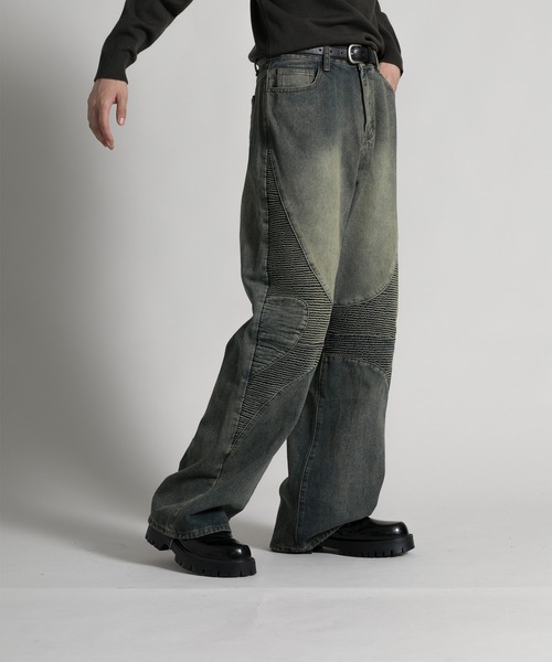 aimoha(アイモハ)の「【aimoha neo】 Stylish Worn-Look Denim(デニムパンツ・メンズ・ブルー・MEDIUM/LARGE/X-LARGE/XX-LARGE)」の4枚目の写真