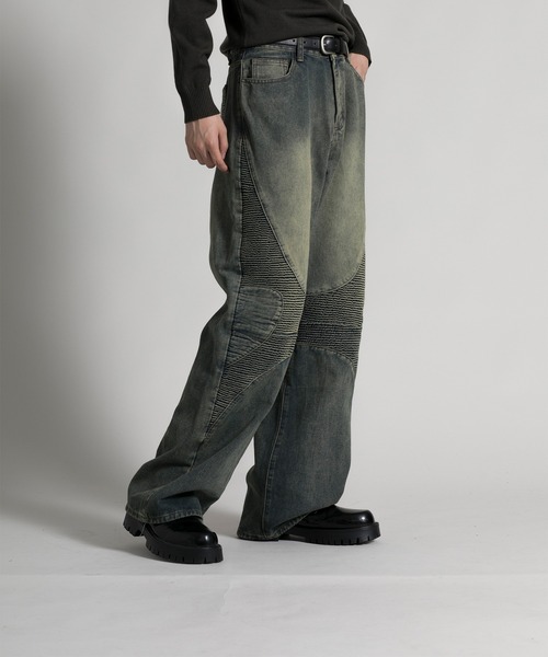 aimoha(アイモハ)の「【aimoha neo】 Stylish Worn-Look Denim(デニムパンツ・メンズ・ブルー・MEDIUM/LARGE/X-LARGE/XX-LARGE)」の5枚目の写真